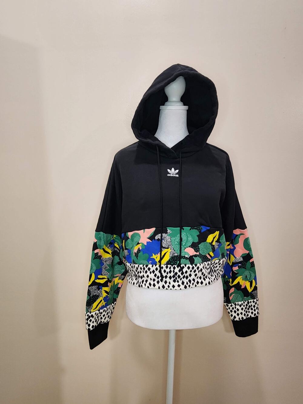 Adidas Originals HER Studio London Floral Colorblock Hoodie Womens S Rare
